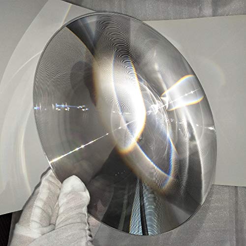 2-Pack Large Fresnel Lenses Φ300mm(11.81") Focal Length 260mm Acrylic Magnifier for Solar Heating,Solar Cooking,Visual Education. (Focal Length 260mm)