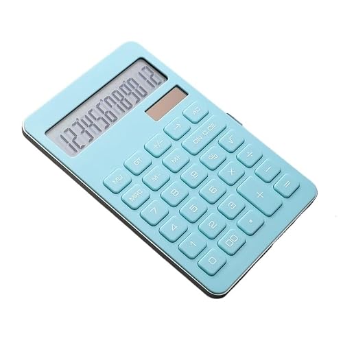 Big Screen Calculator Cute Power Solar Financial Accounting Business Office 12 Digits with Stand