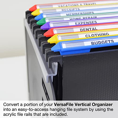 Ultimate Office VersaFile Desktop File Organizer and Sorter, Gray/Black