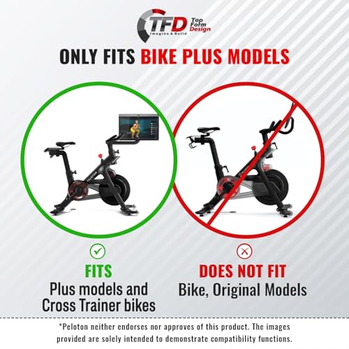 TFD The Tray+ Dark Laptop Desk Tray for Peloton Bike+, Made in USA
