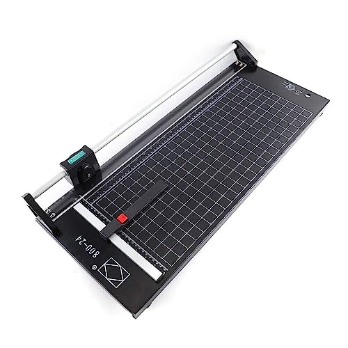 WUPYI Professional Precision Rotary Paper Trimmer 24 Inch Photo Paper Cutter Trimmer Rolling Trimmer,Discretion 2mm