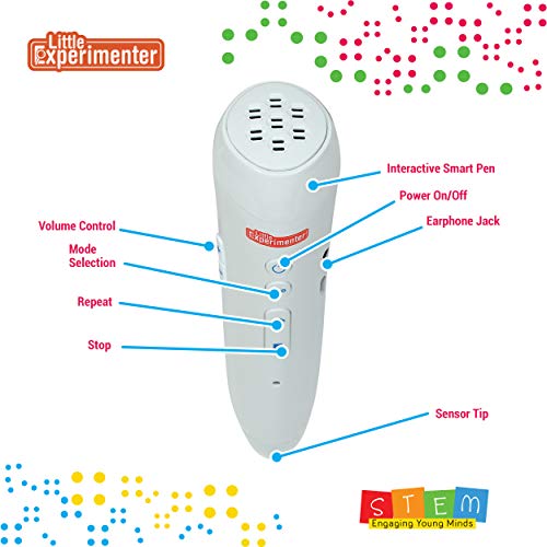 Little Experimenter Interactive 9" Talking Globe, Smart Pen, STEM Ages 8-12