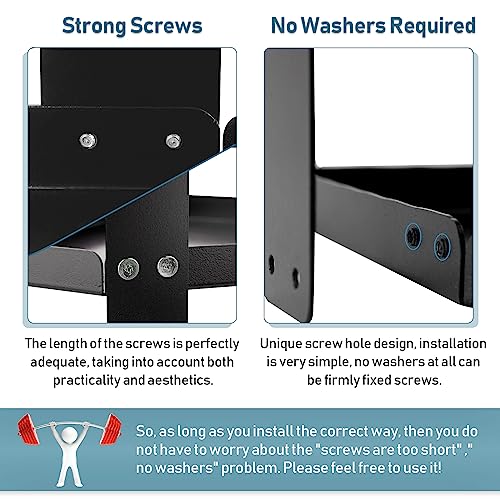 11 Inch 2-Tier Hanging Cubicle Shelf with Adjustable Hooks, Metal Organizer