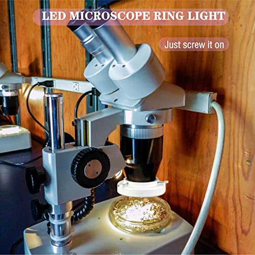 TreochtFUN Microscope Light 144 Led Ring Illuminator Beads