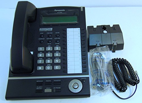 Panasonic KX-T7633-B Digital Telephone Black 3-Line LCD Proprietary Phone