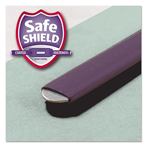 Smead 14982 Two Inch Expansion Fastener Folder 2/5 Top Tab Letter Gray Green 25/Box