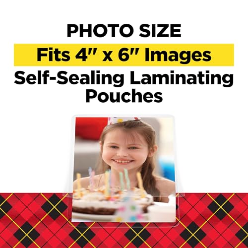 Scotch Self-Sealing Laminating Pouches, 4 x 6 Inches, 30 Pouches (6 Packs of 5) – Gloss Finish, Photo Safe, No Machine Needed (Cold Laminating Sheets)