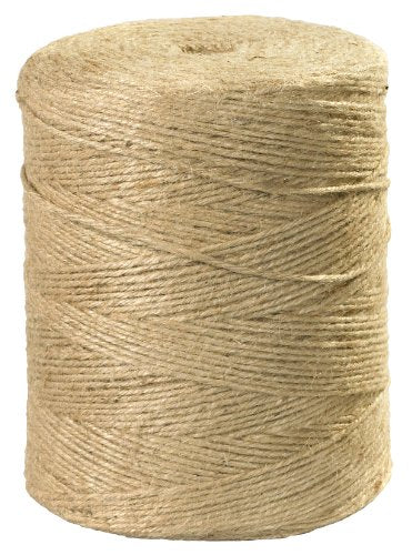Aviditi Fiber Jute Twine, 4-Ply, 3700', 110 lbs. Tensile Strength, Natural (TWJ370)