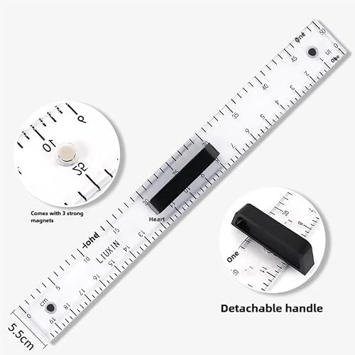 Large Math Geometry Rulers Geometry Tool for Blackboard White Board Teachers Class Geometry Math Set 40cm(4PCS)