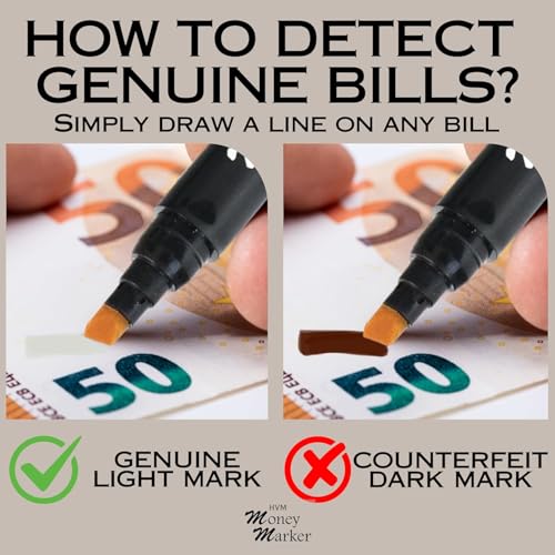 Counterfeit Money Detector Pen (50 Counterfeit Pens) | Detect Fake Bills