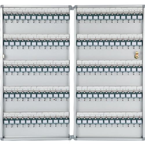 MPYEKP Key Lock Box, Wall Mounted Key Organizer with Lock, Security Lockbox for Valets, Hotels, Car, Office Key(120Key)