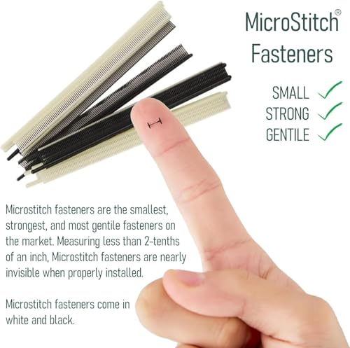 The Original MicroStitch® All‑in‑One Tagging Gun Kit – Ultra‑Fine Needle Tagger with Black/White & Color Fasteners – Fabric‑Safe for Clothing Repairs, Quilting, Crafts, and DIY Projects