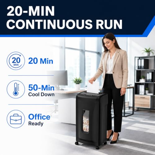 Heavy Duty Paper Shredder & Cross-Cut Document Shredder (25)