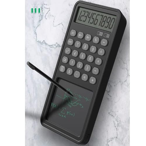 DUYHBAWRS Calculator Multifunctional Calculator Business Office Portable LCD Handwriting Tablet Calculator 12 Digit Display Financial Calculator(D)