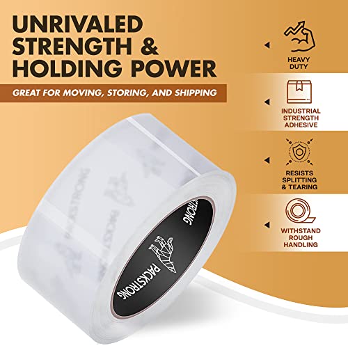 Packstrong Heavy Duty Packing Tape 36 Rolls, 2 Inch Wide 3.1 Mil 110 Yards