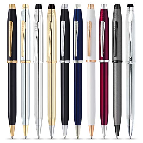 Cross Century II Refillable Ballpoint Pen, Medium Ballpen, Includes Luxury Gift Box - Black Lacquer