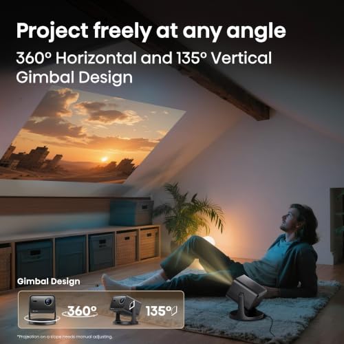 Hisense C3 Triple Color RGB Smart Laser Projector, 2500 ANSI Lumens,65"-300",4K UHD,IMAX ENHANCED,Dolby Vision,JBL Speaker,Optical Zoom,Intelligent Screen Adjustments,Smart Vidaa OS,Netflix Included