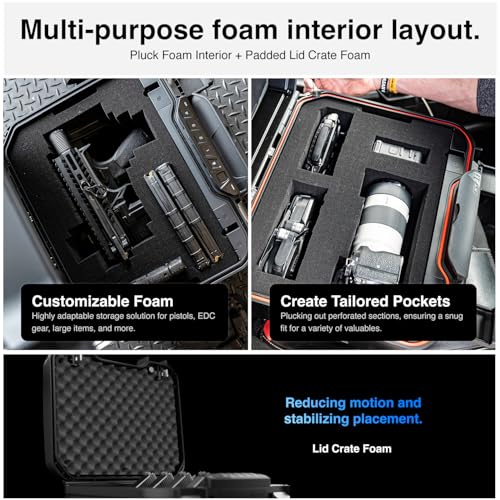 VAULTEK LifePod XT Series Weatherproof Multiple Handgun Safe Modular Interior Secure Rugged Portable Lockbox with Backlit Keypad (Standard)