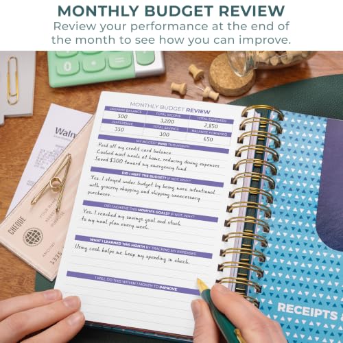 Clever Fox Budget Planner & Monthly Bill Organizer, Medium Dark Teal