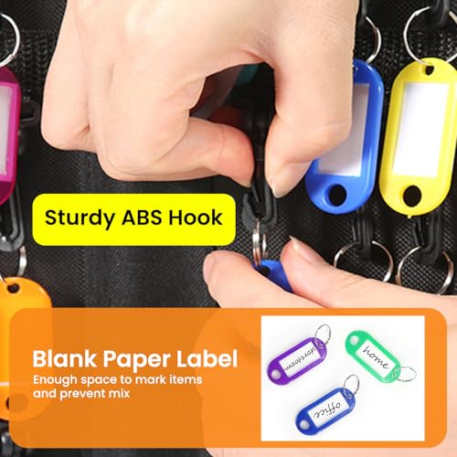 150 Position Key Organizer with Combination Lock, Waterproof Fireproof Zippered Key Case, Key Holder Box for Rental Management Real Estate Sales Hotel Executives