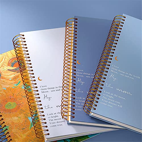 YHdtUO Thickened Coil Book Large Simple Super Thick Hand Account Student Art Fresh Pad Simple Hard Face Adult Book