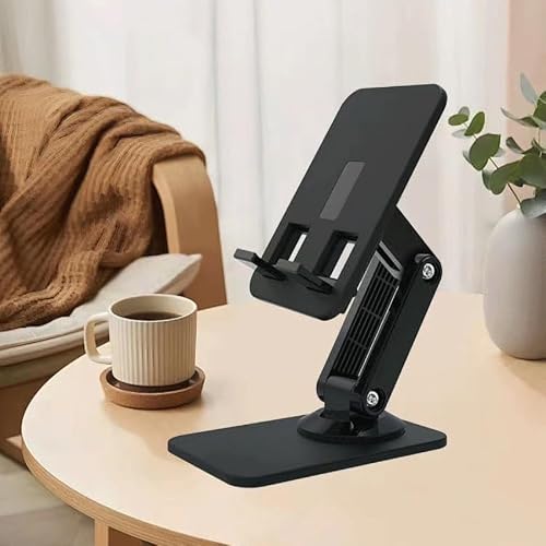 360 Degree Rotating Metal Coated Mobile Phone Reading Stand (D As Shown)