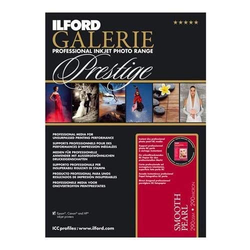 Ilford GALERIE Prestige Smooth Pearl Inkjet Paper, 310 GSM, 8.5x11", 100 Sheet Pack