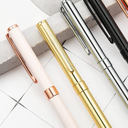 AFPSDLFJDLS 5 Pcs Gel Pen Cute Metal Stationery School Office Supply Pens
