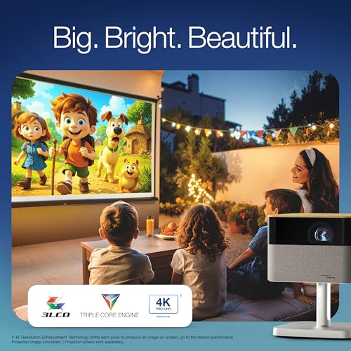 Epson Lifestudio Flex Plus 4K PRO-UHD Portable Lifestyle Projector