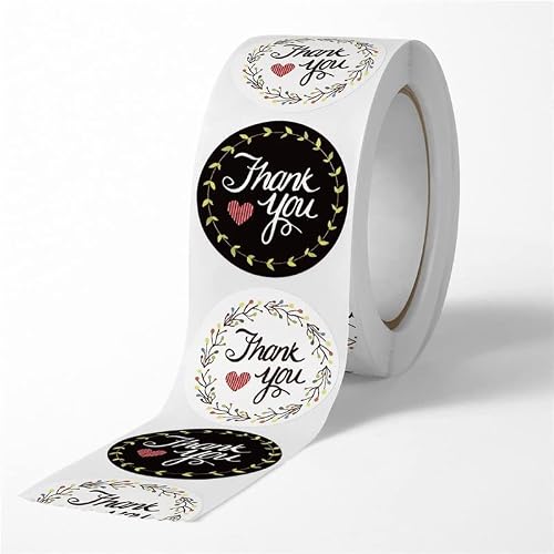 MVNOIRE Labels Thank You Stickers Pretty Gift Cards Baking Envelope Sealing Label