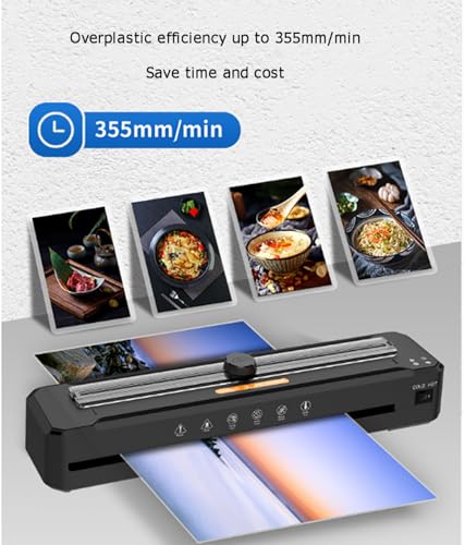 CUTPOIY Laminator Machine with 40 Laminating Sheets, Fast Warm-up, for Training Materials, Documents, Posters