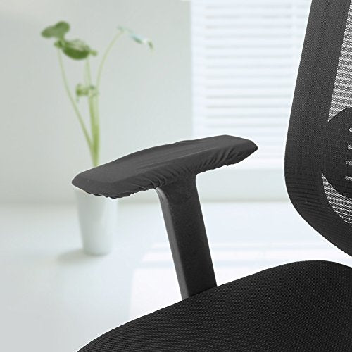 Akozon Akozon Chair Arm Covers for Removable Chair Protector Elastic Office Chair Cover 1 Pair Black (Black)