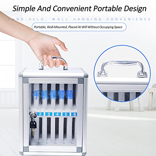 JOMRTS Mobile Phone Storage Box Wall-Mounted Lockable Pocket Chart Storage Locker Box Wall-Mounted Mobile Phone Locker Classroom Table Office Storag,36 Slots (12 Slots)