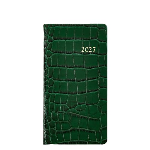 Graphic Image 2027 6"Pocket Datebook - Embossed Croc Leather Bound - USA