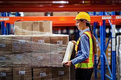 Alliance Stretch Film Hand Bundling - Clear, 18" x 1500ft, 80 Gauge, 4 Pack, Industrial Heavy Duty Shrink Wrap for Packing, Shipping, Pallet, and Moving Supplies