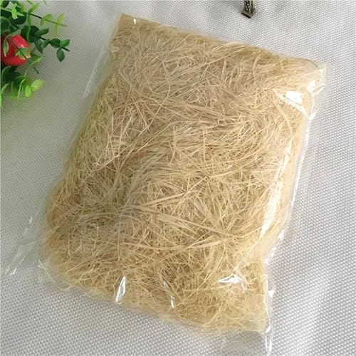 HongJP Shredded gift filler 300g Natural Raffia Grass Gift Box Red Wine Cosmetic Packing Decoration Filler Material Raffia Paper Grass