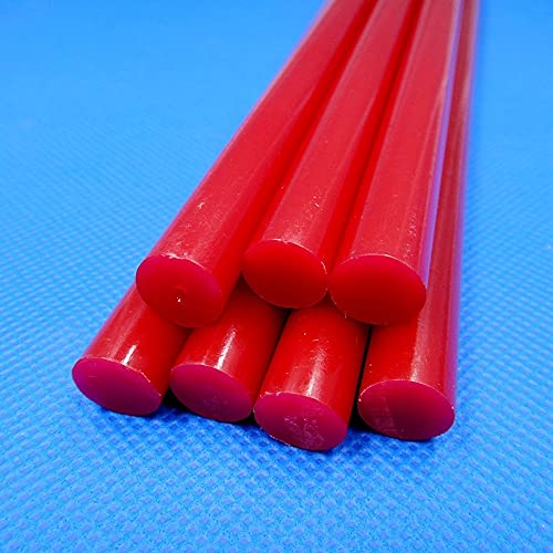 ZTBH Hot Melt Glue Sticks 7 * 200mm*25 PCS Hot Melt Glue Stick, Bright Red Gift Box Package Melt Glue Stick (Diameter : 7mm, Length : 200mm)