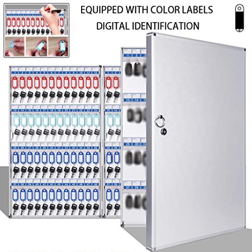 xdgFHsy Home Wall-Mounted Small Key Cabinet(24-Keys)