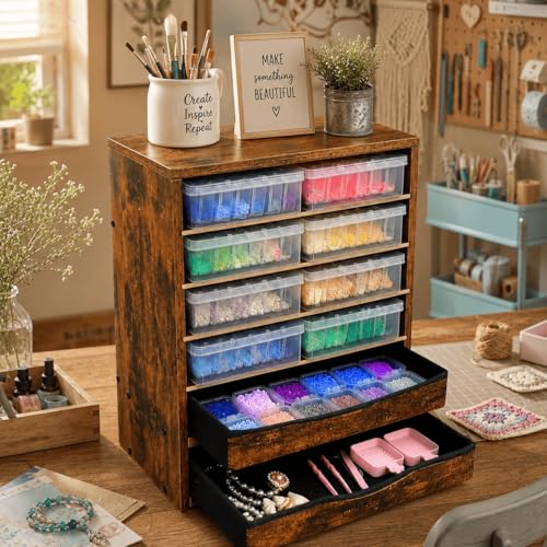 Gphudpzdl Wooden Mail Organizer, Desk Paper Organizer Wood, Brown