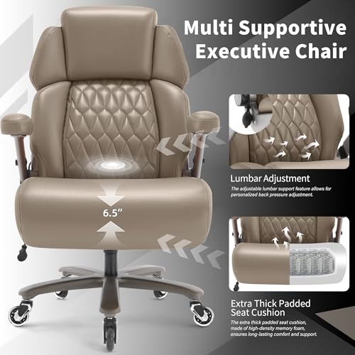 Big and Tall Office Chair 700lbs, Ergonomic High Back Computer Desk Chair