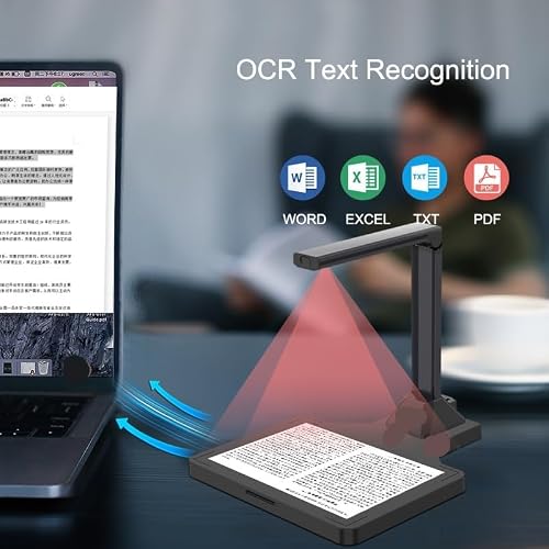 High-Speed 13 MP HE-130D USB Document Scanner Fixed Base OCR A4 Automatic Book Scanning Camera