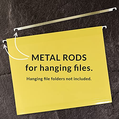 StoreSMART® - Hanging File Folder Metal Bars/Rods 100-Pack - VG101-100