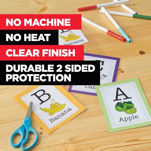 Scotch Self-Sealing Laminating Pouches, 4 x 6 Inches, 30 Pouches (6 Packs of 5) – Gloss Finish, Photo Safe, No Machine Needed (Cold Laminating Sheets)