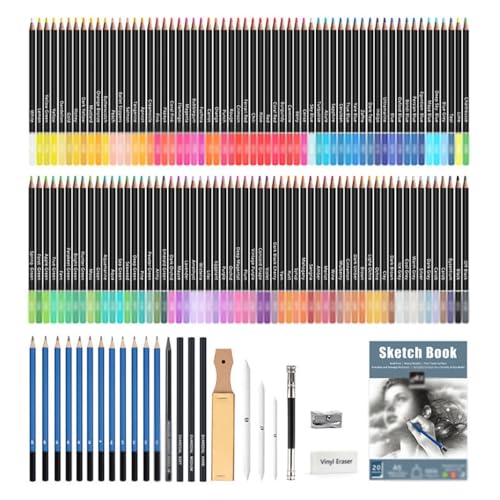 SIDUFHAOPKLL 145 Pieces Colored Pencils Set Art Painting