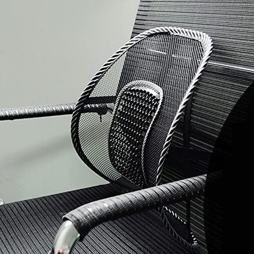 UIOLCFF Car Seat Office Chair Massage Back Lumbar Support Mesh Ventilate Cushion Pad Black for Driver