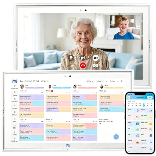 15.6"/21.5"/24"/32" Smart Digital Calendar & Family Dashboard, Electronic Touch Screen Wall Planner for Family System-Chore Chart, Meal Planner, Support App Store with Stand 15.6‘’