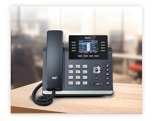 Yealink SIP-T44W Ultra Elegant Gigabit IP Phone with Two USB Ports 2.8 Inch Size