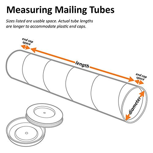 Ship Now Supply SNP6036KHD Jumbo Mailing Tubes, 6" x 36", Kraft (Pack of 10)