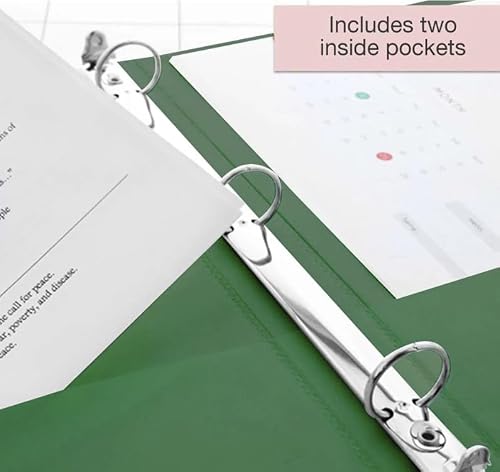 24 Pack, 1.5" Green 3-Ring View Binder w/ 2-Pockets