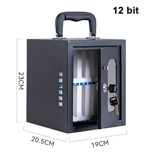 Cold rolled steel Pocket Chart Storage Cabinet, Classroom cell phone storage cabinet w/Portable Handle, Key Lock & Handwritten Tags,Cell Phone Storage Station Lockers for Office School Factory